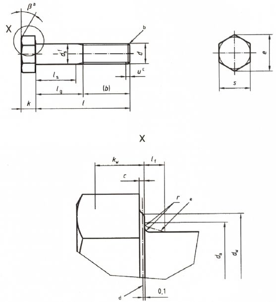 六角头螺栓—细牙—产品等级A和B级（ISO 8765:1999）